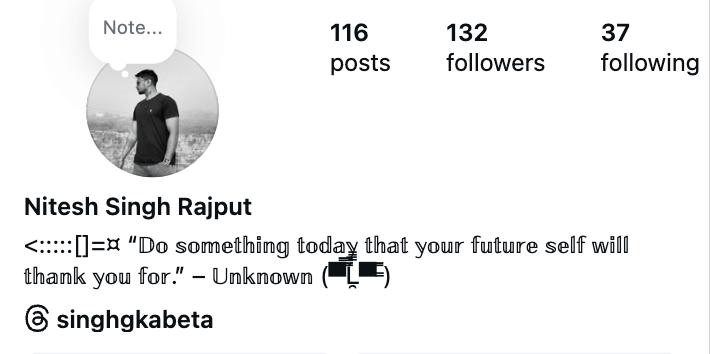 Instagram Font Copy and Paste